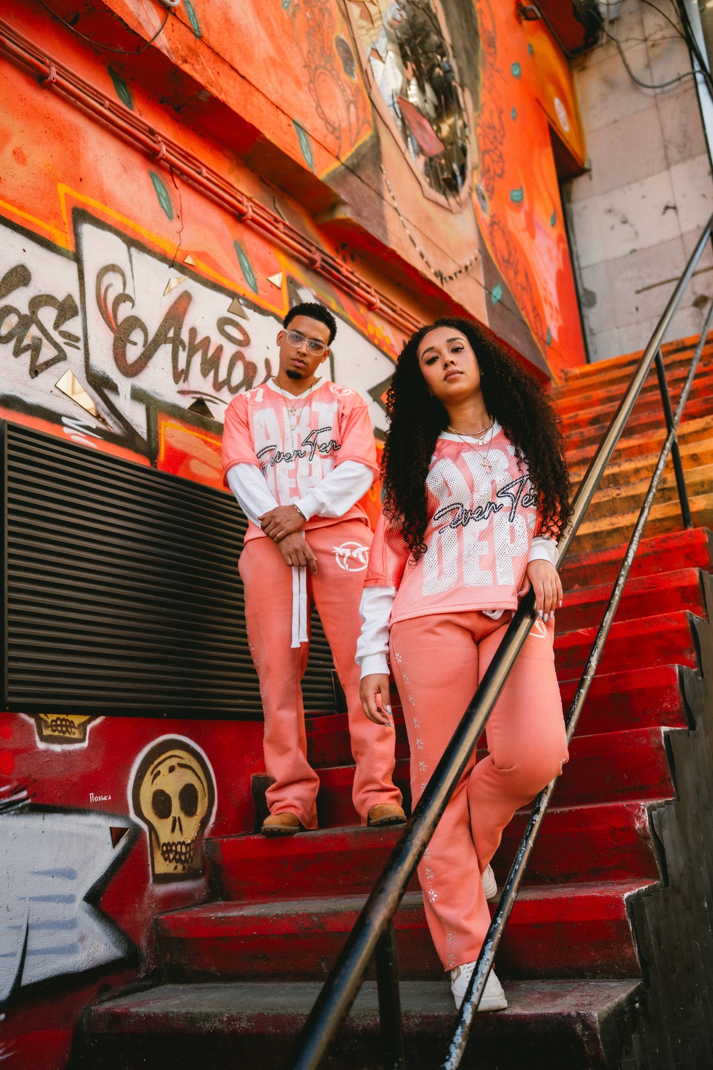 7T Salmon Pink Sweatpants