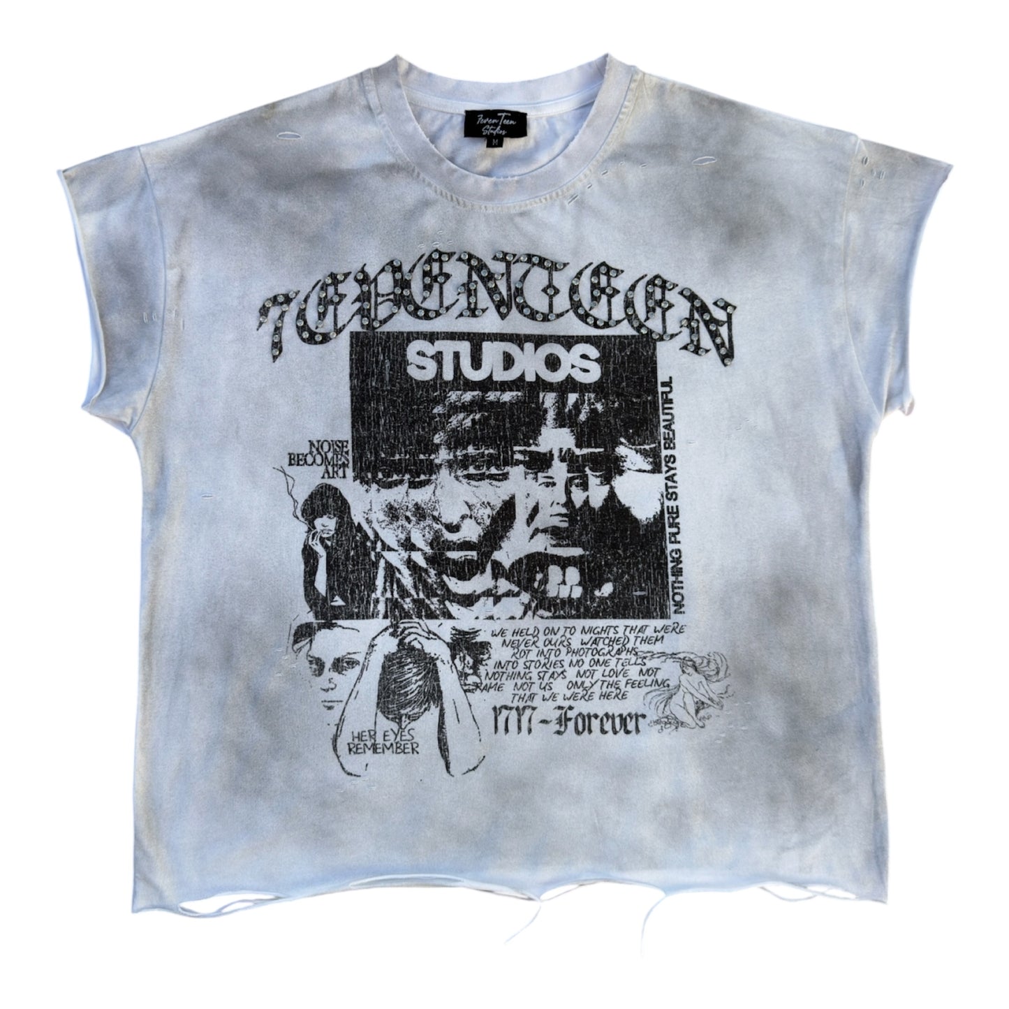 NOISE BECOMES ART TEE - WHITE